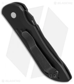 Vintage Benchmade 9500SBT Mini-Auto Stryker Automatic Knife (2.9" Black Serr) -Bladehq Store vintage benchmade mini auto stryker black serr 9500sbt BHQ 37218 er side